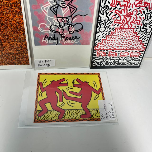 American 1980s Keith Haring Postcards Set of 4 For Sale - Image 3 of 11