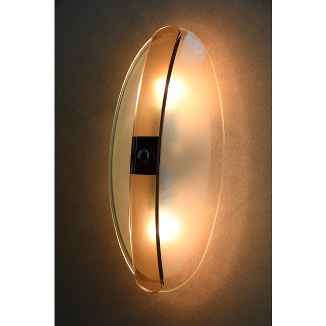Italian Murano Glass Wall Sconces attributed to Antonio Lupi, 1960s, Set of 2 For Sale - Image 6 of 12