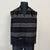 Burberry Black Label 100% Cashmere Scarf. Black with grey and burgundy stripes, embroidered Burberry knight logo and...
