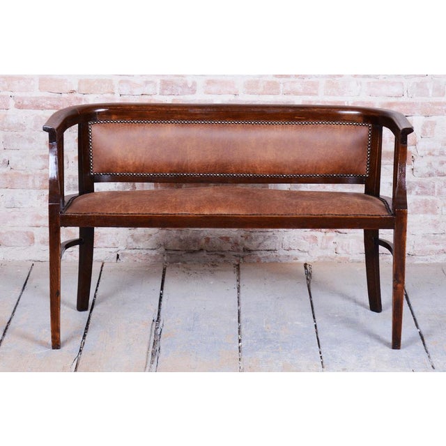 Art Deco Seating Set in Beech, Czech, 1920s, Set of 3 For Sale - Image 9 of 18