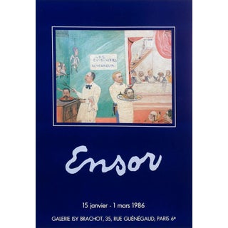 1986 James Ensor Isy Brachot Poster For Sale