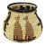 Vintage Native South American Wounaan & Embera Figural Woven Reed Basket 20thC For Sale