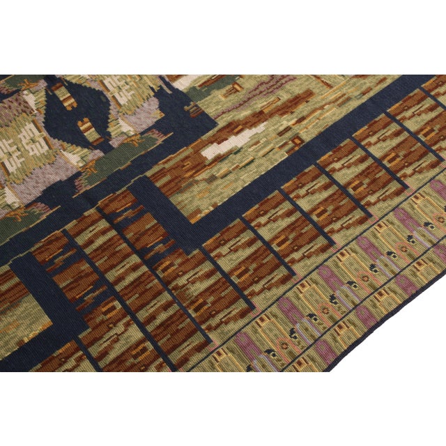 Vintage Van Campen Style Needlepoint With Geometric Patterns by Rug ...