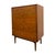 This authentic mid-century modern tallboy chest of drawers features a premium book-matched American walnut veneer with a...