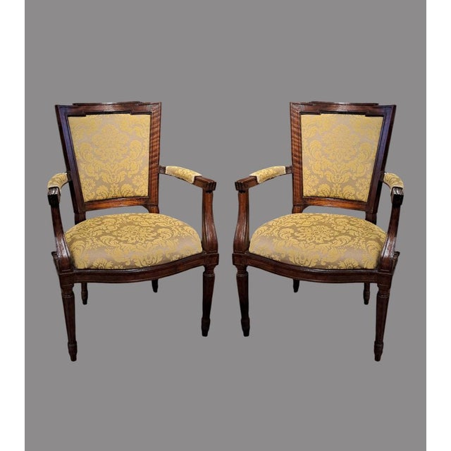 Set of Louis XVi Armchairs For Sale - Image 9 of 9