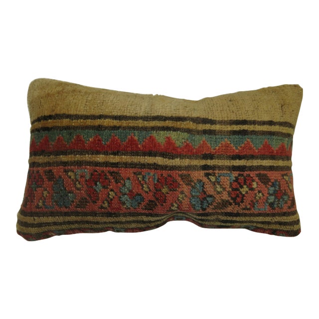 Antique Persian Serab Bolster Rug Pillow For Sale