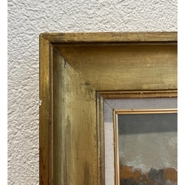 Giuseppe Buscaglione, Piedmontese Landscape, Oil on Canvas, 1920s, Framed For Sale - Image 8 of 13