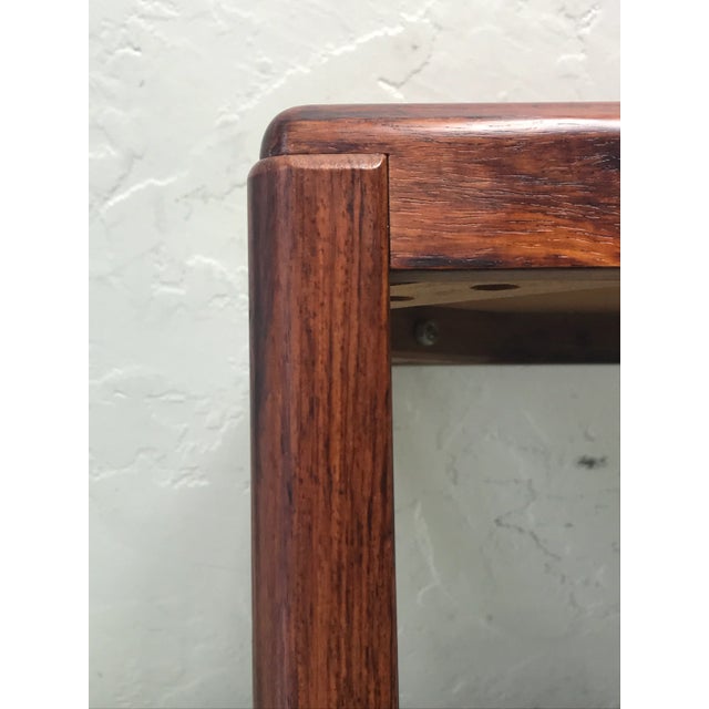 1960s 1960s Mid Century Vejle Stole Mobelfabrik Danish Rosewood Side Table For Sale - Image 5 of 9
