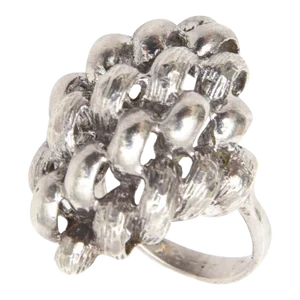 Vintage Sculptural Sterling Silver Ring 60's