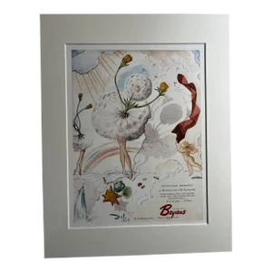 Contemporary Print Bryan's Nylons Dali Flower Woman Ad