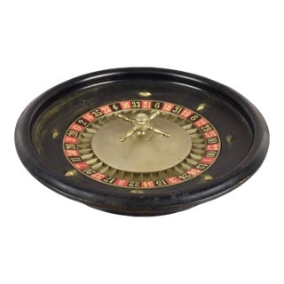Vintage French Roulette Wheel For Sale