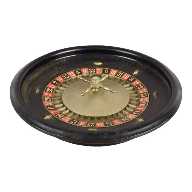 Vintage French Roulette Wheel For Sale