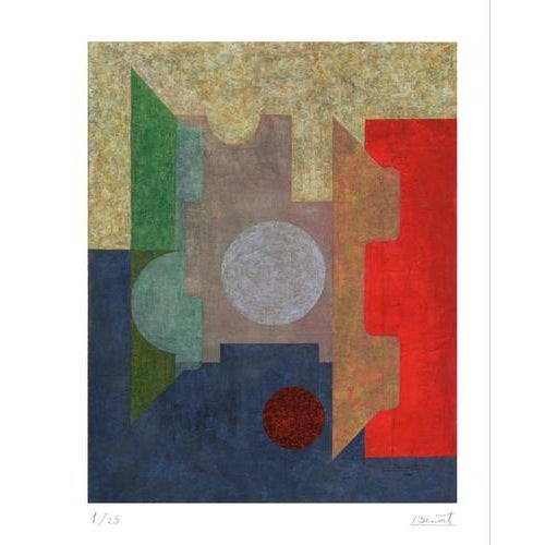 Modern Serge Benoit, Composition, Pigment Print For Sale - Image 3 of 3