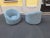 Set of Vintage Tub Chairs in Light Blue Bouclé Fabric, 2000s For Sale - Image 10 of 13