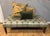 George Smith Tufted Leather Ottoman Bench For Sale - Image 9 of 11