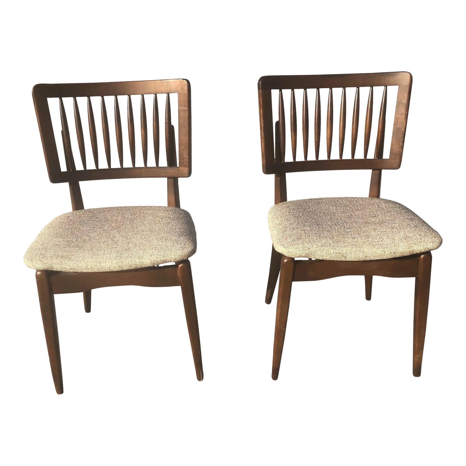 Mid Century Modern Stakmore Folding Chairs a Pair Chairish