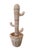 Rustic Vintage Hand-Woven Wicker / Rattan Potted Cactus Sculpture, Circa 1970 in the Manner of Mario Lopez Torres For Sale - Image 3 of 7