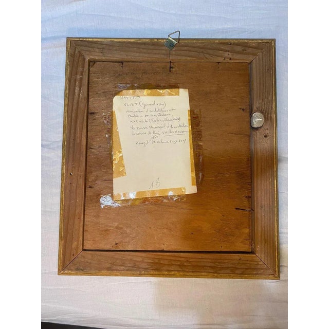 Gerard Van Vliet, Dutch Architecture, Oil on Wood For Sale - Image 8 of 9