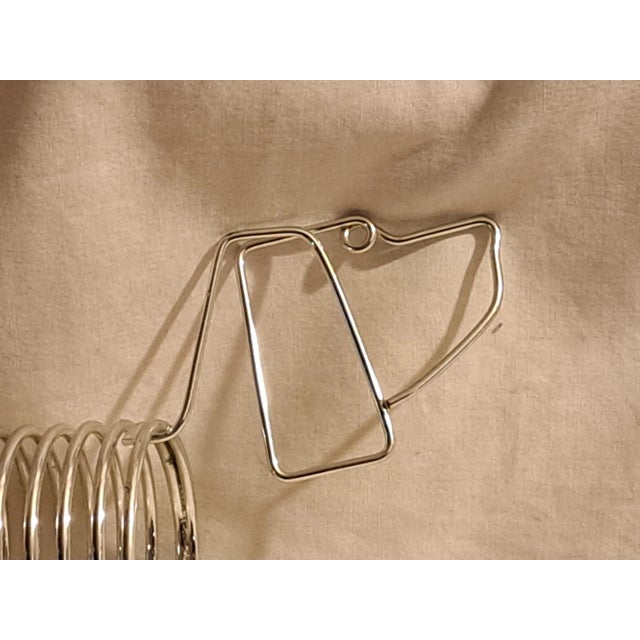 2000s Modern Metal Dash Hound Metal Statue For Sale - Image 6 of 6