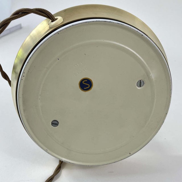 Teak & Brass Table Lamp Asea No E1240 from Bergboms, Sweden 1940s For Sale - Image 11 of 13