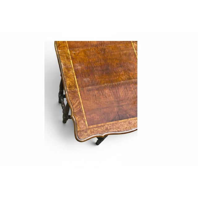 Wood 1940s William and Mary Style Dropleaf Table For Sale - Image 7 of 16
