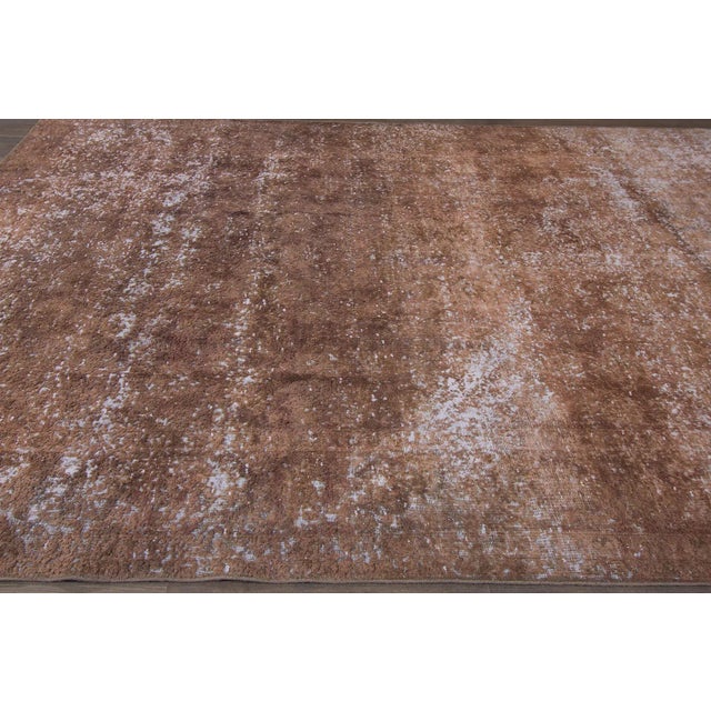 Mid 20th Century Mid 20th Century Vintage Overdyed Rug For Sale - Image 5 of 7