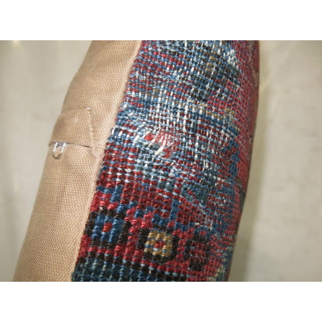 Late 20th Century Antique Persian Mahal Pillow For Sale - Image 5 of 5