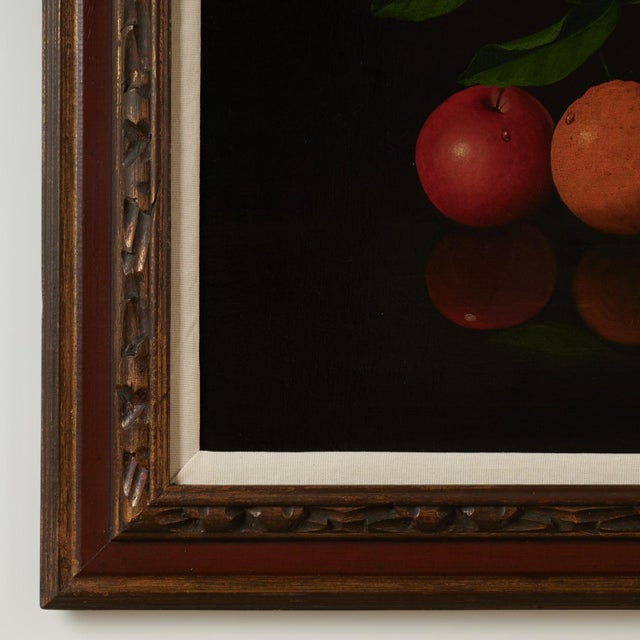 Vintage Still Life Painting of Fruit by Antonio Gusini For Sale In West Palm - Image 6 of 10