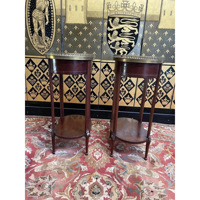 Louis XVI Style Bedside Tables, Set of 2 For Sale - Image 5 of 8