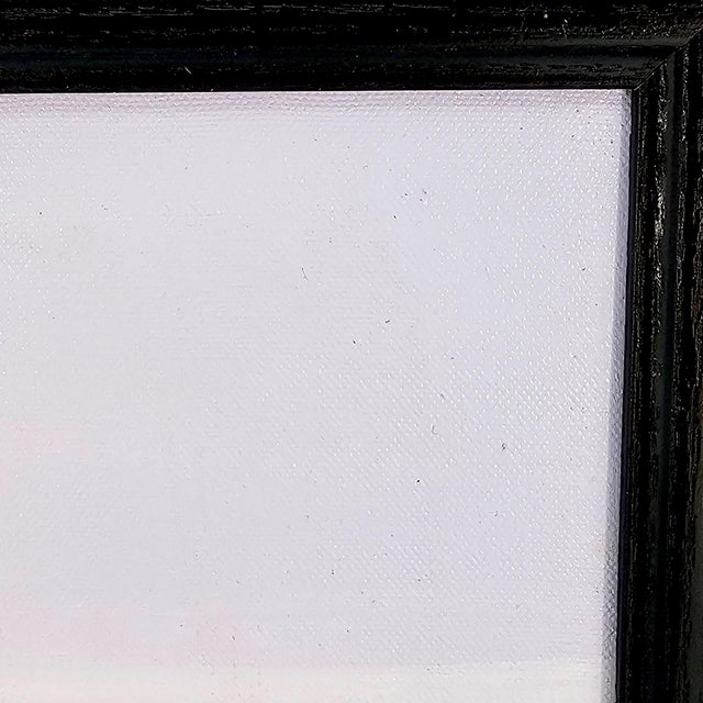 20th Century NLS Minimalist Four Trees Landscape Painting on Stretched Canvas For Sale In San Francisco - Image 6 of 12