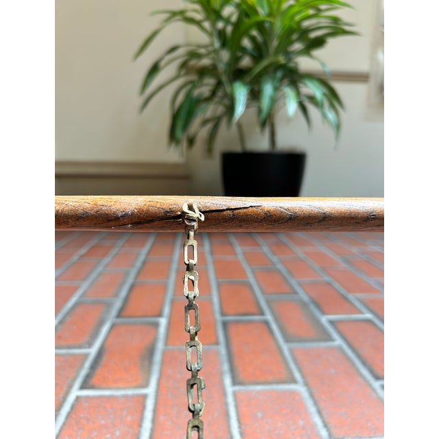 Antique Oak Stick and Ball Floor Easel For Sale - Image 4 of 9