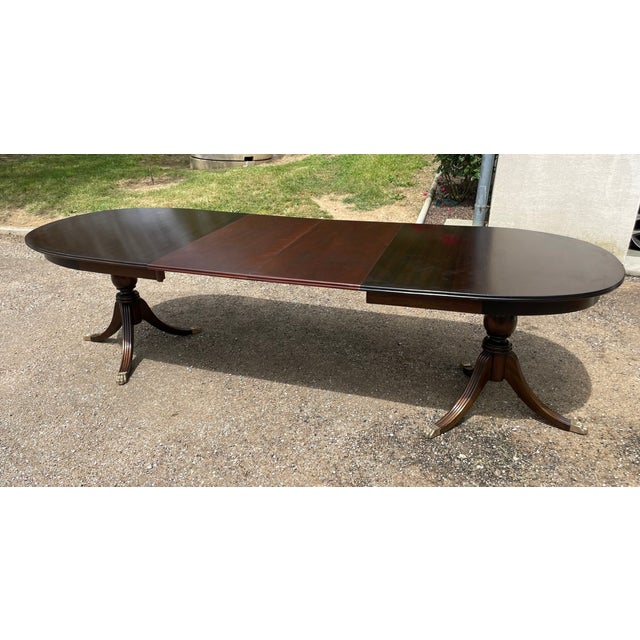 1970s Vintage Mahogany Table with Chairs, 1970s, Set of 7 For Sale - Image 5 of 17