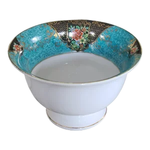 Antique Noritake Pattern Number N3060 Rice Bowl - Green M Stamp