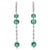 Gemstone details Emerald: 2.41 cts Diamond: 0.35 cts 14K white gold Net weight: 2.56 grams CODE: K