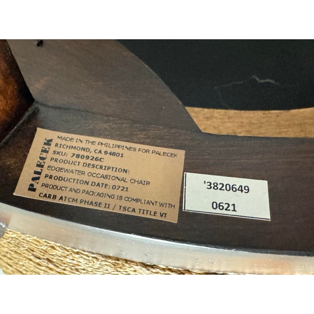 Palecek Edgewater Occasional Armchair For Sale - Image 11 of 12