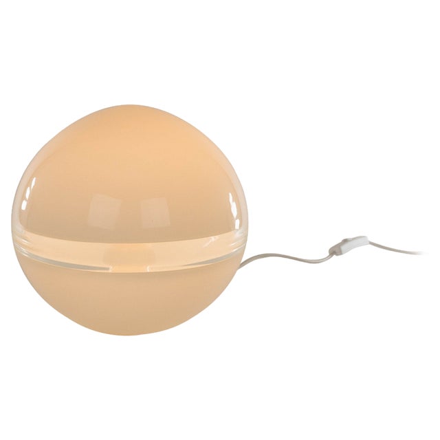 White Lt 230 Table Lamp by Carlo Nason for a.v. Mazzega, 1970s For Sale