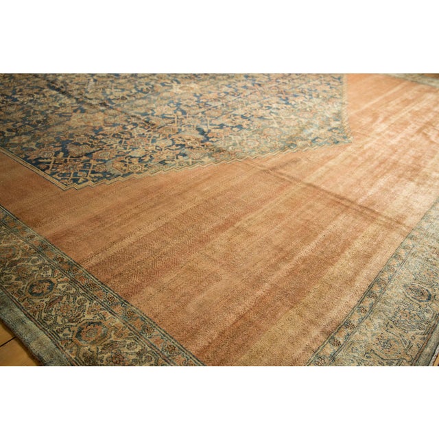 1910s Antique Distressed Bibikabad Carpet - 12'7" X 19'11" For Sale - Image 5 of 12