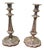 19th Century Silver Plated Candlesticks, Set of 2 For Sale