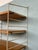 Tan Vintage Scandinavian Wall Bookcase with Oak Shelves, 1960s For Sale - Image 8 of 12