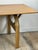 Vintage 1980s minimalist table and 6 chairs in elm and chrome-plated steel. Rectangular table in elm and elm veneer,...
