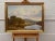 Mountain Lake Oil Painting of a Loch in the Scottish Highlands with two boys fishing with their dog, by British Artist,...