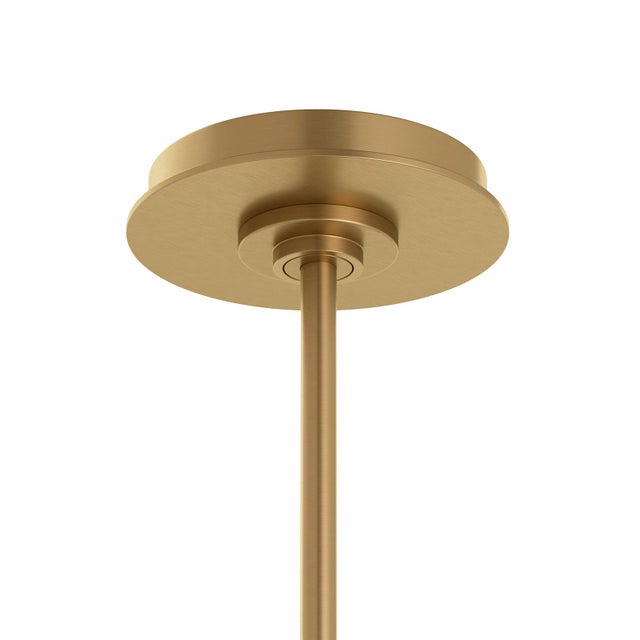 Brass Rhoads Triangular Pendant, Natural Brass For Sale - Image 8 of 9