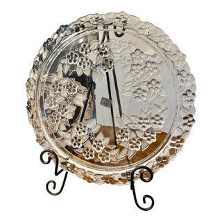 Late 20th Century Mikasa Walther Carmen Crystal Cake Plate For Sale