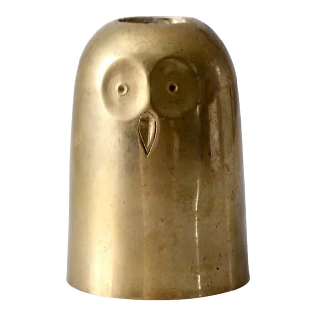Mid Century Owl Candlestick Holder For Sale