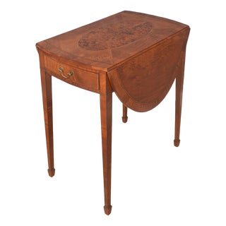George III Style Satinwood Pembroke Table, 1890s For Sale