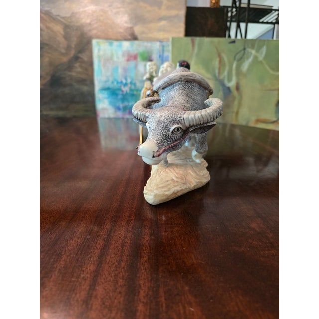 Mid Century Hollywood Glamour Sculpture Buddha Carriage For Sale - Image 12 of 16