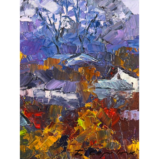 Oil Painting Autumn Evening Serdyuk Boris Petrovich For Sale - Image 10 of 11