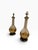 Mid-Century Modern Mid 20th Century Mid-Century Modern Attributed to Fortune Lamp Co. Frosted Glass & Gilt Table Lamps, Pair For Sale - Image 3 of 9