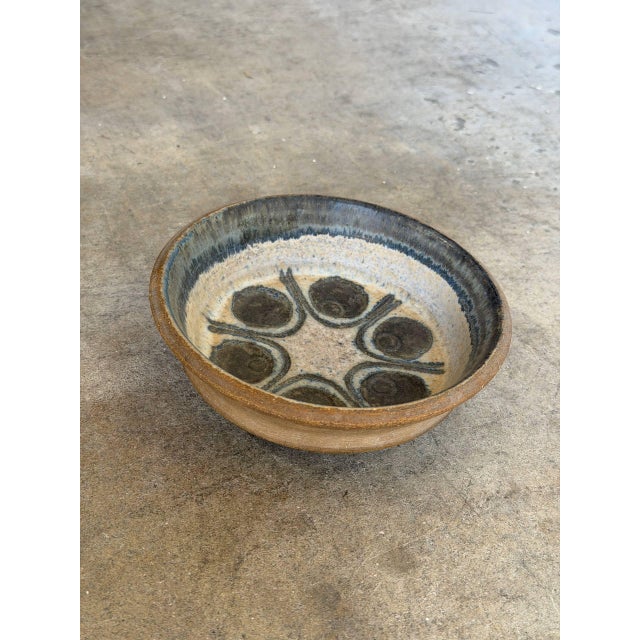 Mid-Century Modern Michael Andersen & Søn Danish Blue Ceramic Small Bowl 1960s Mid-Century For Sale - Image 3 of 9