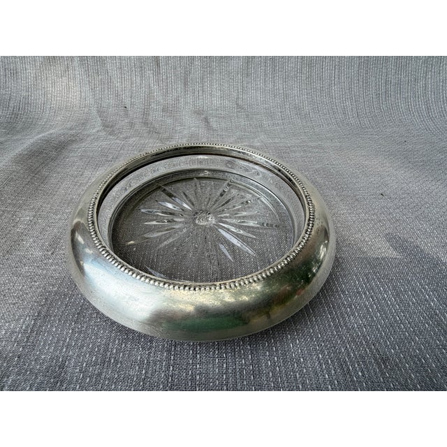 2000 - 2009 Vintage Sterling Silver Champagne Wine Coaster Frank Whiting Co For Sale - Image 5 of 12
